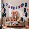 17th Birthday Party Decorations Navy Blue Rose Gold for Girls Boys, Birthday Banner Number 17 Foil Balloons Latex Confetti Balloon for Her Him Daughter Son 17 Years Old Birthday Supplies(17th) view 1