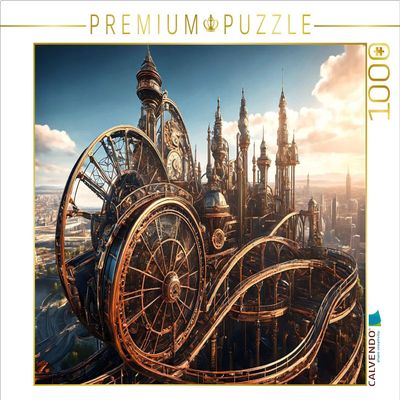 CALVENDO Puzzle Steam Powered Roller Coaster | 1000 Pieces Size 25" x 19"