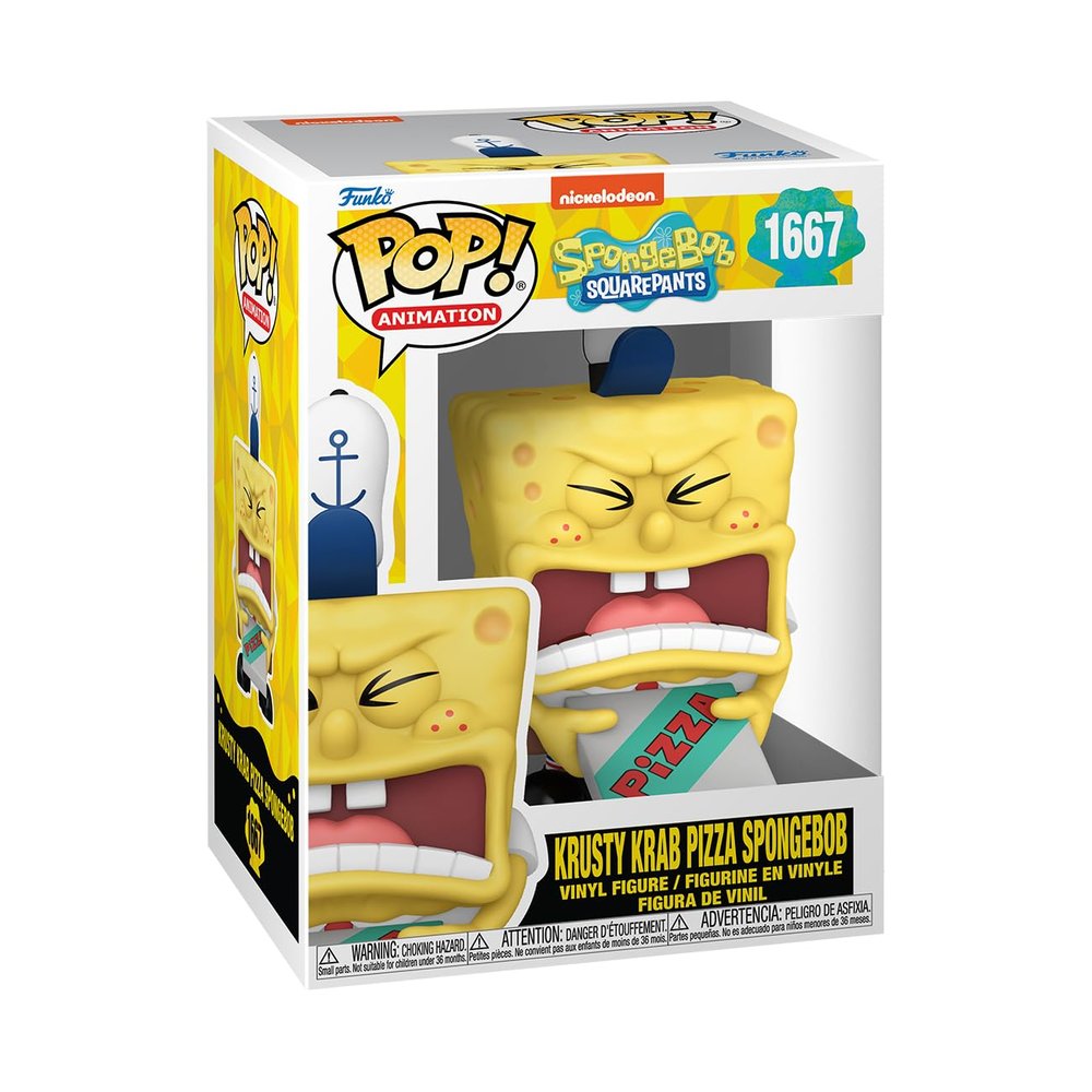 Funko POP! TV: Spongebob Squarepants 25th Anniversary - Spongebob Squarepants with Pizza -Collectable Vinyl Figure - Gift Idea - Official Merchandise - for Kids & Adults - TV Fans