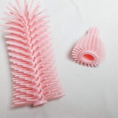 2 Pack Baby Bottle Cleaner Replacement Heads, for Bottle Brush and Nipple Brush, Compatible with Electric Bottle Brush Set, Travel Bottle Brush Set and Silicone Bottle Brushes,Pink
