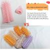 2 Pack Baby Bottle Cleaner Replacement Heads, for Bottle Brush and Nipple Brush, Compatible with Electric Bottle Brush Set, Travel Bottle Brush Set and Silicone Bottle Brushes,Pink view 3