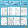 Hungdao 48 Pcs Mini Activity Books, Mini Fun Games Challenging Activities, Mazes, Word Search, Word Scramble, Find Difference and More for Party Gifts Bag(Ocean Animals) view 3