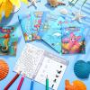 Hungdao 48 Pcs Mini Activity Books, Mini Fun Games Challenging Activities, Mazes, Word Search, Word Scramble, Find Difference and More for Party Gifts Bag(Ocean Animals) view 4