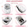 Baby Car Seat Cover, Waterproof Windproof Carseat Cover with Zipper, Soft Warm Flannel Universal Cold Weather Shield Baby Carrier Cover Winter Car Seat Canopy for Baby Protection Cryfoktf5horcps94 view 3