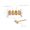 Pearhead Montessori Hammer Bench, Must Have Baby, Toddler Stocking Stuffers, Pounding and Hammering Wooden Toy, Early Developmental Interactive Toddler Toys for Ages 1+ Years view 3