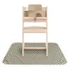 mushie Baby Splat Mat 42.5x42.5 Inch (Olive Check) | Water Resistant for Under High Chair and Infant Play view 1