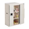 ECR4Kids Play Kitchen Refrigerator, Wooden Playset, White Wash view 2
