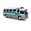 1966 GM PD4107 Buffalo Coach Bus Voyageur Colonial Destination: Montreal Express (Quebec, Canada) Vintage Bus & Motorcoach Collection 1/87 Diecast Model by Iconic Replicas 87-0287 view 1