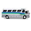 1966 GM PD4107 Buffalo Coach Bus Voyageur Colonial Destination: Montreal Express (Quebec, Canada) Vintage Bus & Motorcoach Collection 1/87 Diecast Model by Iconic Replicas 87-0287 view 3