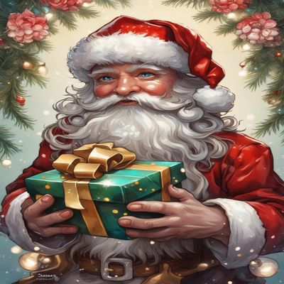 1000 PieceAdult and Youth Watercolor Christmas Painting Puzzles Santa Claus Fun and challenging, Themed Puzzles,Great Gift for Family and Friends Dimensions 20 X 28.8 Inche