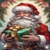 1000 PieceAdult and Youth Watercolor Christmas Painting Puzzles Santa Claus Fun and challenging, Themed Puzzles,Great Gift for Family and Friends Dimensions 20 X 28.8 Inche view 1