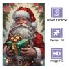 1000 PieceAdult and Youth Watercolor Christmas Painting Puzzles Santa Claus Fun and challenging, Themed Puzzles,Great Gift for Family and Friends Dimensions 20 X 28.8 Inche view 2