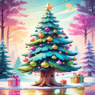 Adult Jigsaw Puzzle 1000 Pieces,Colorful Christmas Tree-Christmas Decorations Jigsaw Puzzle Game, Jigsaw Puzzle Toys Exquisite Puzzles Gifts and Birthday Gifts 20x28.8inch