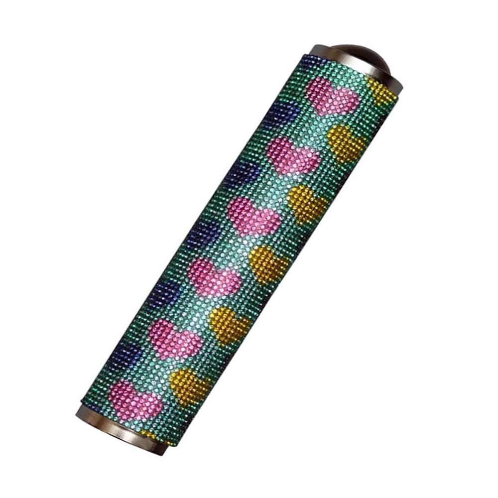 ZEALMAX Glass Classic Tin Kaleidoscope, Handmade Kaleidoscope Classic Nostalgic Toy for Kids Adults, Colored Diamonds