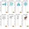 24 Pack Snowflake Cupcake Toppers Glitter Princess Deer Castles Snowflake Cupcake Picks for Winter Wonderland Snow Theme Birthday Christmas castles Party Cake Decorations Supplies view 2