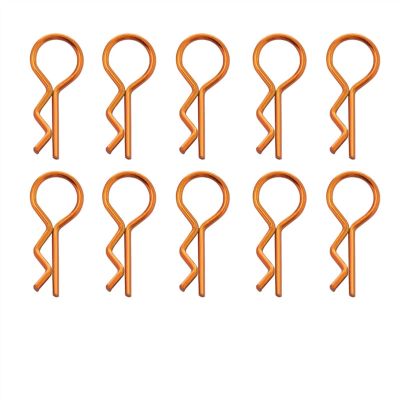 10pcs RC Car Metal Body Clip R Pin 1.0/1.2/1.4/1.5MM for SCX10 for Wraith for Traxxas TRX4 TRX6 for HSP for HPI for Redcat CC01 SMT Spare Parts Modification Accessories (Color : 16)