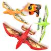 Aiencsai 3 Pack Dinosaur Airplane Launcher Toys for Kids, Foam Airplanes for Kids Boys Toys with Stickers, Outdoor Flying Toys Birthday Gifts for 4 5 6 7 8 9 10 12 Year Old Boys Girls. view 1
