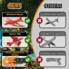 Aiencsai 3 Pack Dinosaur Airplane Launcher Toys for Kids, Foam Airplanes for Kids Boys Toys with Stickers, Outdoor Flying Toys Birthday Gifts for 4 5 6 7 8 9 10 12 Year Old Boys Girls. view 4