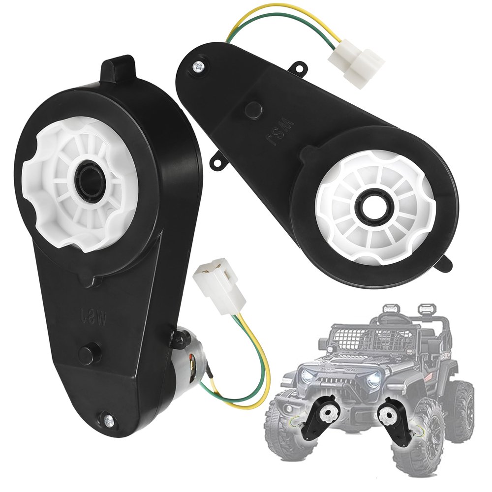 24V Kids Ride On Car Gearbox 24V 30000RPM Motor 2Pcs Electric Motor Gearbox Motorcycles High Speed RS555 Drive Engine Match Kids Ride On Toys Car Motors