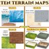10 DND Game Mats and a lot More - Includes 6 Dungeons & Dragons Board Game Battle Maps (1" Hex Grid), Huge Size 22x26-4 3D Battle Arenas, 140+ Reusable Stickers, 4 Markers & Eraser, by EverGame view 3