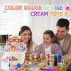 PLAY Ice Cream Cart Toys for Kids - Color Dough Sets for Kids Ages 4-8 with 12 Cans, Pretend Play Toy Ice Cream Shop Counter Playset for Girls Boys Gifts view 2