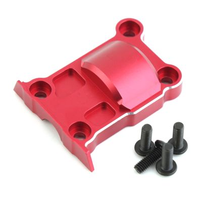 Aluminum Transmission Case Gearbox Rear Hoursing Case Cover Upgrades Parts Compatible with Traxxas 1/6 4WD XRT 6S/8S 78086-4 X-MAXX RC Car Upgrades Parts (Red)