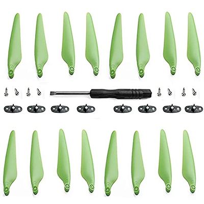 16 Pcs Propeller/Fit for Hubsan Zino PRO Zino 2 H117S Aerial Four-axis Aircraft Accessories Remote Drone CW CCW (Color : Green)