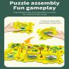 Christmas Stocking Stuffer 25PCS Puzzle Racer Kids Car Track Set, Dinosaur Puzzle Racer Car Track Set Puzzle Track Car Play Set Preschool Gifts for Kids Christmas Birthday Gift for Boys Girls view 4