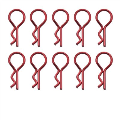 10pcs RC Car Metal Body Clip R Pin 1.0/1.2/1.4/1.5MM for SCX10 for Wraith for Traxxas TRX4 TRX6 for HSP for HPI for Redcat CC01 SMT Spare Parts Modification Accessories (Color : 23)