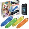 Teacher's Choice 4 Player Wireless Handheld Game Buzzer System - Displays First Buzz-in - Great for Jeopardy, Family Feud, Trivia and Buzzer Games - Console with 4 Joystick Buzzers, 4 Unique Sounds view 1