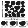 12 Sheets Black Adhesive Felt Circles for Kids Dalmatian Costume, Dalmatian Spot Stickers DIY Decoration(216 Pcs) view 2