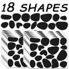 12 Sheets Black Adhesive Felt Circles for Kids Dalmatian Costume, Dalmatian Spot Stickers DIY Decoration(216 Pcs) view 3