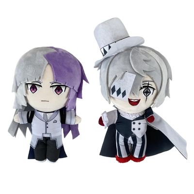 3pcs Anime Figures Pillow Dazai Osamu Sigma Nikolai Gogol Cosplay Stuffed Figures Pillow Cute Manga Characters Throw Pillow Home Decoration