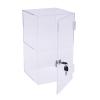 2-Shelf Clear Acrylic Display Case with Lock, Display Case Cabinet Showcase with Shelves Countertop Display Case for Collectibles Office Retail Display Safe Storage view 3