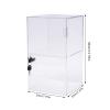 2-Shelf Clear Acrylic Display Case with Lock, Display Case Cabinet Showcase with Shelves Countertop Display Case for Collectibles Office Retail Display Safe Storage view 4