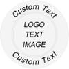 SHISANYI 100 Custom Plastic Poker Chips Personalized Image or Text,Put Design on a Chip,Set for Bar Tokens,Party,Memorial Day,Wedding (White) view 1