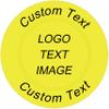 SHISANYI 100 Custom Plastic Poker Chips Personalized Image or Text,Put Design on a Chip,Set for Bar Tokens,Party,Memorial Day,Wedding (Yellow) view 1