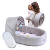 Lulyboo Portable Baby Travel Lounge & Playpen - Indoor/Outdoor Cuddle & Play Baby Bed, Adjustable Backpack, Waterproof, Lightweight, Includes Changing Pads, Plush Toys & Removable Canopy (Bubble) view 1