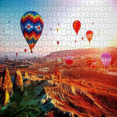 1000 Pieces Puzzles for Adults Jigsaw Puzzles Cappadocia Sunset Challenging Puzzle Large Difficult Hot Air Balloons Puzzles Kids DIY Toys Gift for Home Decor