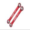 Aluminum Front Steering Links for Arrma 1/18 Granite GROM MEGA 380 Brushed 4X4 Monster Truck ARA2102 Upgrade Parts - Red view 1