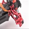Aluminum Front Steering Links for Arrma 1/18 Granite GROM MEGA 380 Brushed 4X4 Monster Truck ARA2102 Upgrade Parts - Red view 3