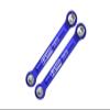 Aluminum Front Steering Links for Arrma 1/18 Granite GROM MEGA 380 Brushed 4X4 Monster Truck ARA2102 Upgrade Parts - Blue view 1