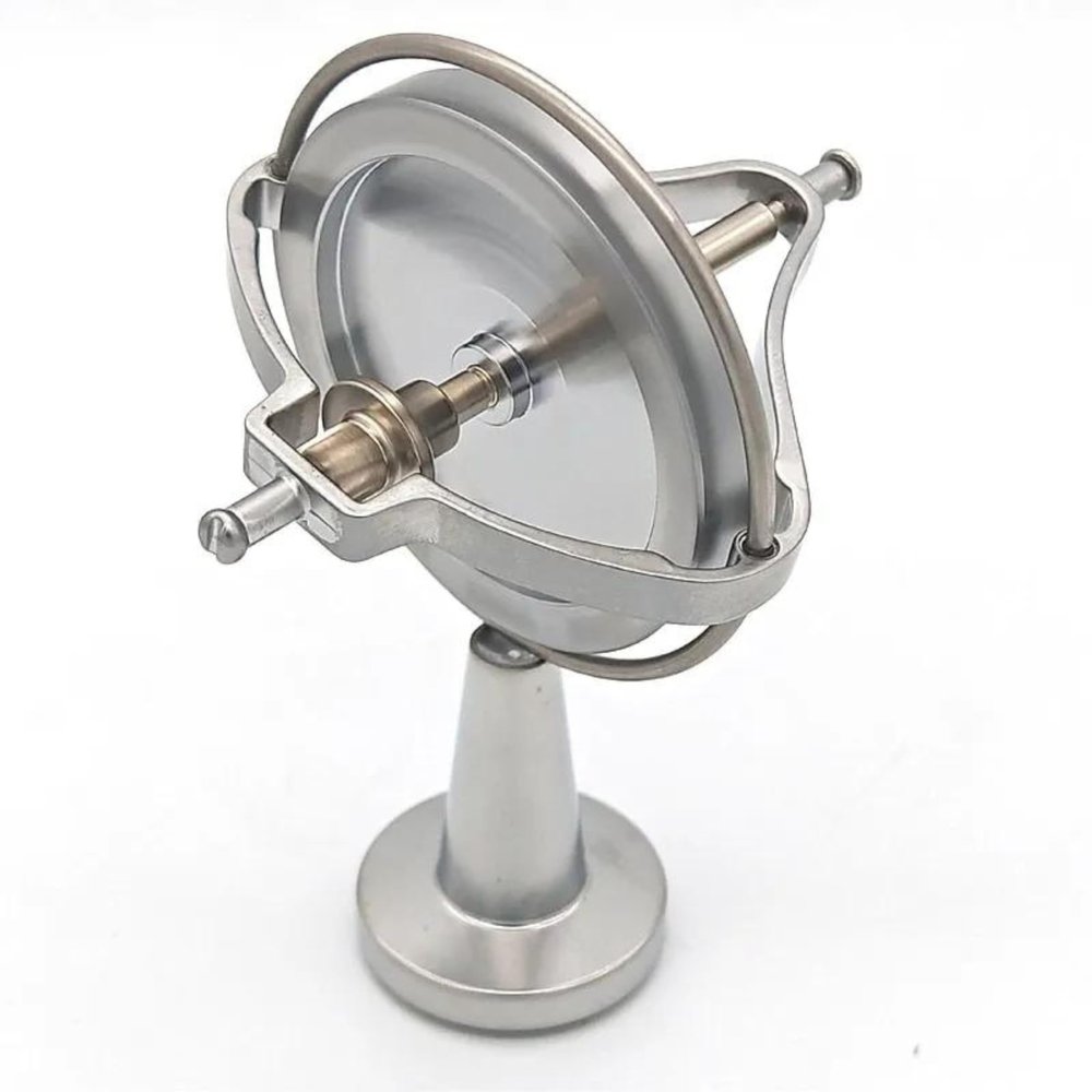 GIZMO Plus Metal Gyroscope: Engaging Educational & Desk Toy and Fidget Toy Unveiling Angular Momentum Marvels