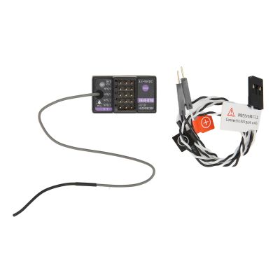 2 Channels 2.4GHz RC Receiver with Gyro, Surface Long Range Control RX, Gyro Receiver, Radio Transmitter, 4H Single Antenna, Rc Receiver, Receiver for AFHDS 3 Transmitter