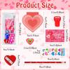 224 Pieces Valentine's Day School Exchange Gifts Valentine School Stationery Set Class Reward Prizes Notebooks Pencils Sharpener Erasers Stickers Stamps for Valentines Goodie Stuffers Party Supplies view 3