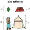 Abraham & Sarah Bible Felt Set Old Testament Story Flannel Board Kids Flannelbaord (Precut- Ready to Play) view 2