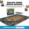 Buffalo Games - Puzzles for Adults 2000 Pieces Dowdle National Parks Map 2000 Piece Jigsaw Puzzle, Made in USA, Recycled Premium Board, Reference Diagram view 2