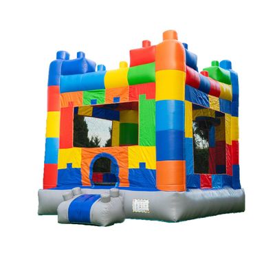 HeroKiddo 12.5'x13' Commercial Bounce House with Blower & Basketball Hoop; Durable 13' Tall Marble Vinyl Inflatable Jumper for Kids and Adults, Rental Quality, Indoor & Outdoor