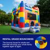 HeroKiddo 12.5'x13' Commercial Bounce House with Blower & Basketball Hoop; Durable 13' Tall Marble Vinyl Inflatable Jumper for Kids and Adults, Rental Quality, Indoor & Outdoor view 3