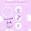 72 Pcs Baby Shower Pacifiers, 2.75 Plastic Pacifiers for Baby Shower Game, Baby Shower Decoration DIY, Gender Reveal Party Table Scatter/Baby Shower Party Favors, Purple view 3